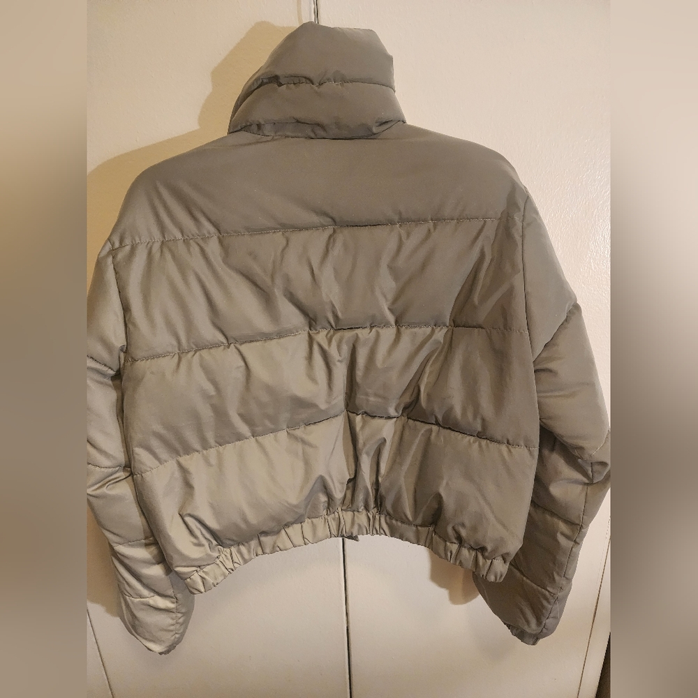 Garage Women's Gray Puffer Jacket - Picture 3 of 6